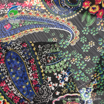 Rynkad Crepe Chiffon Rotary Printing Fabric